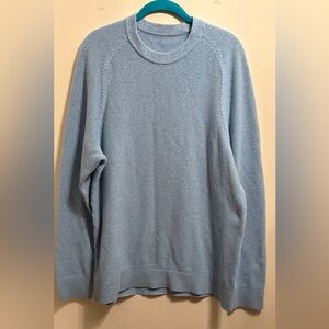 lululemon athletica Men's Sky Blue Crewneck Sweater